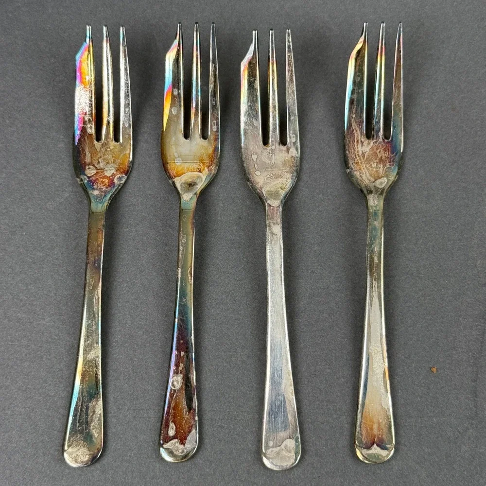 Vintage‎ Raimond Sheffield England Silver Plate Dessert Set Cake Server Boxed
